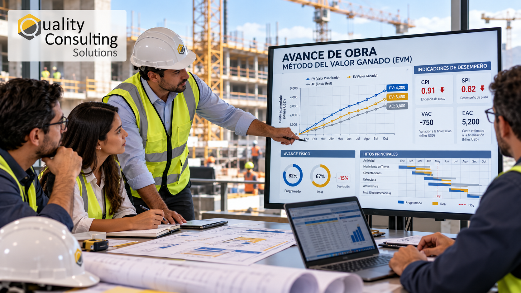 VALOR GANADO CON MS PROJECT Y POWER BI